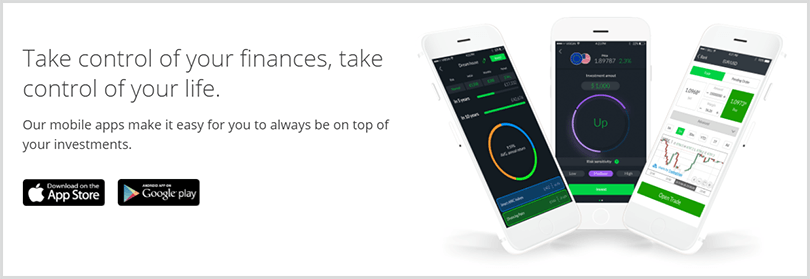 app de Invest para ios y android