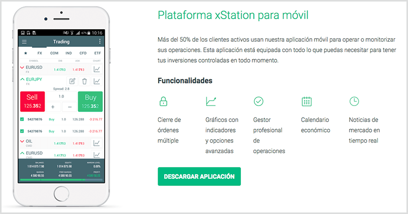 Trading Station para iOS y Android